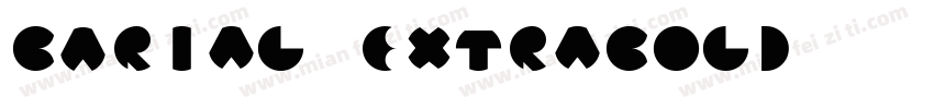 BArial ExtraBold字体转换